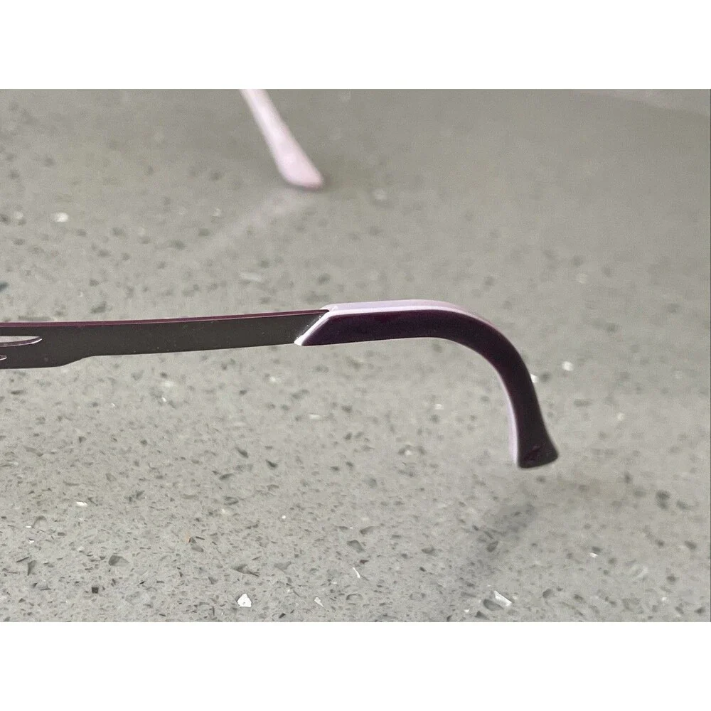 OKO by OKO B12 EYEGLASSES Frames ONLY 49-18-135 Paris France purple silver half